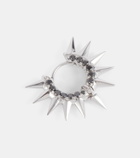 Maria Tash Mohawk 18kt white gold single earring with diamonds