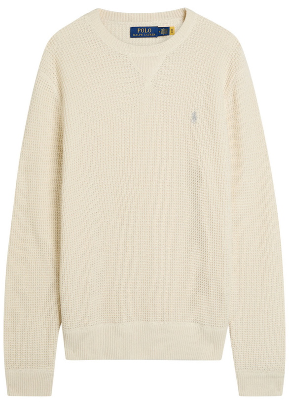 Photo: Polo Ralph Lauren Waffle-knit Wool-blend Jumper Cream