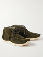 Visvim - Lhamo-Folk Beaded Suede Boots - Green