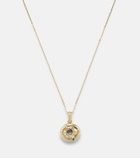 Stone and Strand Bagel Brunch 14kt gold pendant necklace with diamonds