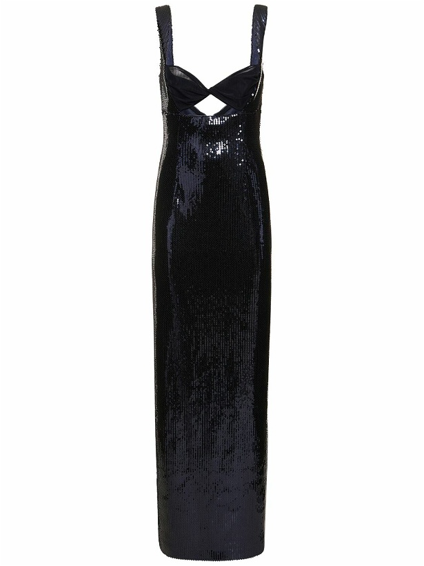 Photo: GALVAN - Liquid Sequined Cutout Maxi Dress