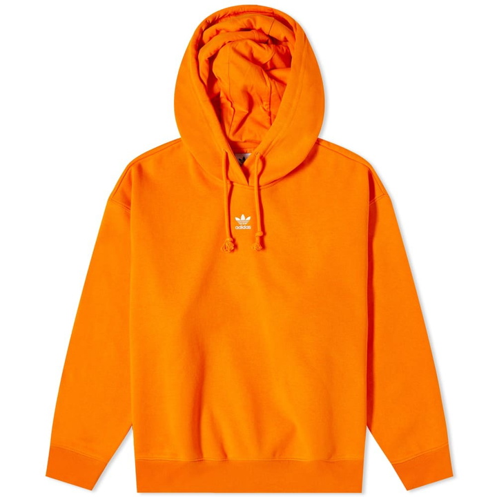 Photo: Adidas Women's Cropped Hoody in Bright Orange