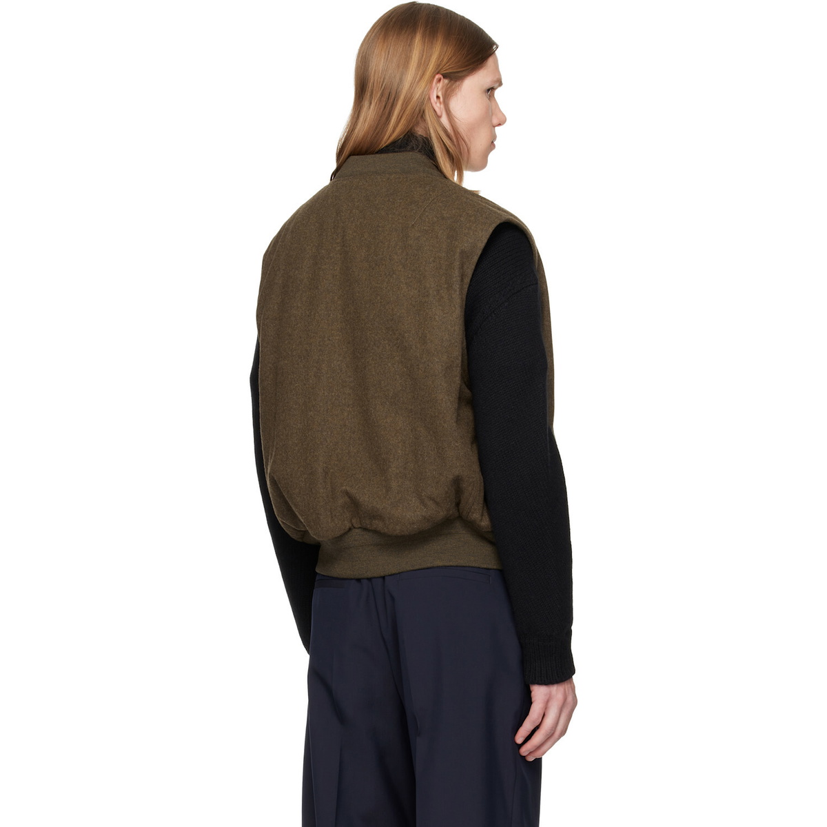 Jil Sander Brown Sport Vest