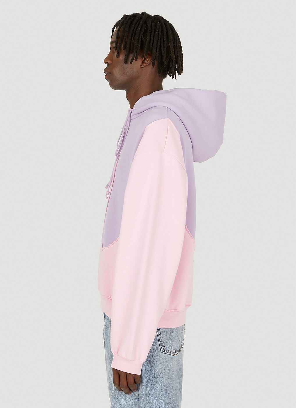 Nike metallic swoosh oversized best sale pastel colour block hoodie