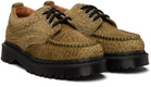Dr. Martens Green Lowell Hair On Leather Moc Toe Derbys