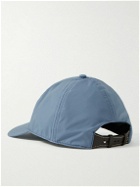 Berluti - Leather-Trimmed Logo-Appliquéd Shell Golf Cap - Blue