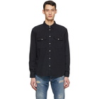 Nudie Jeans Black Denim Organic George Shirt