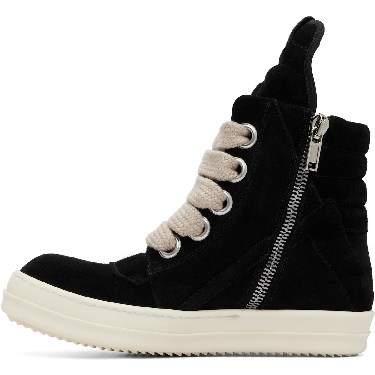 Rick Owens Black Tower Jumbolaced Geobasket Sneakers