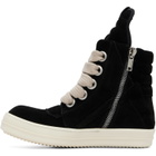 Rick Owens Black Tower Jumbolaced Geobasket Sneakers