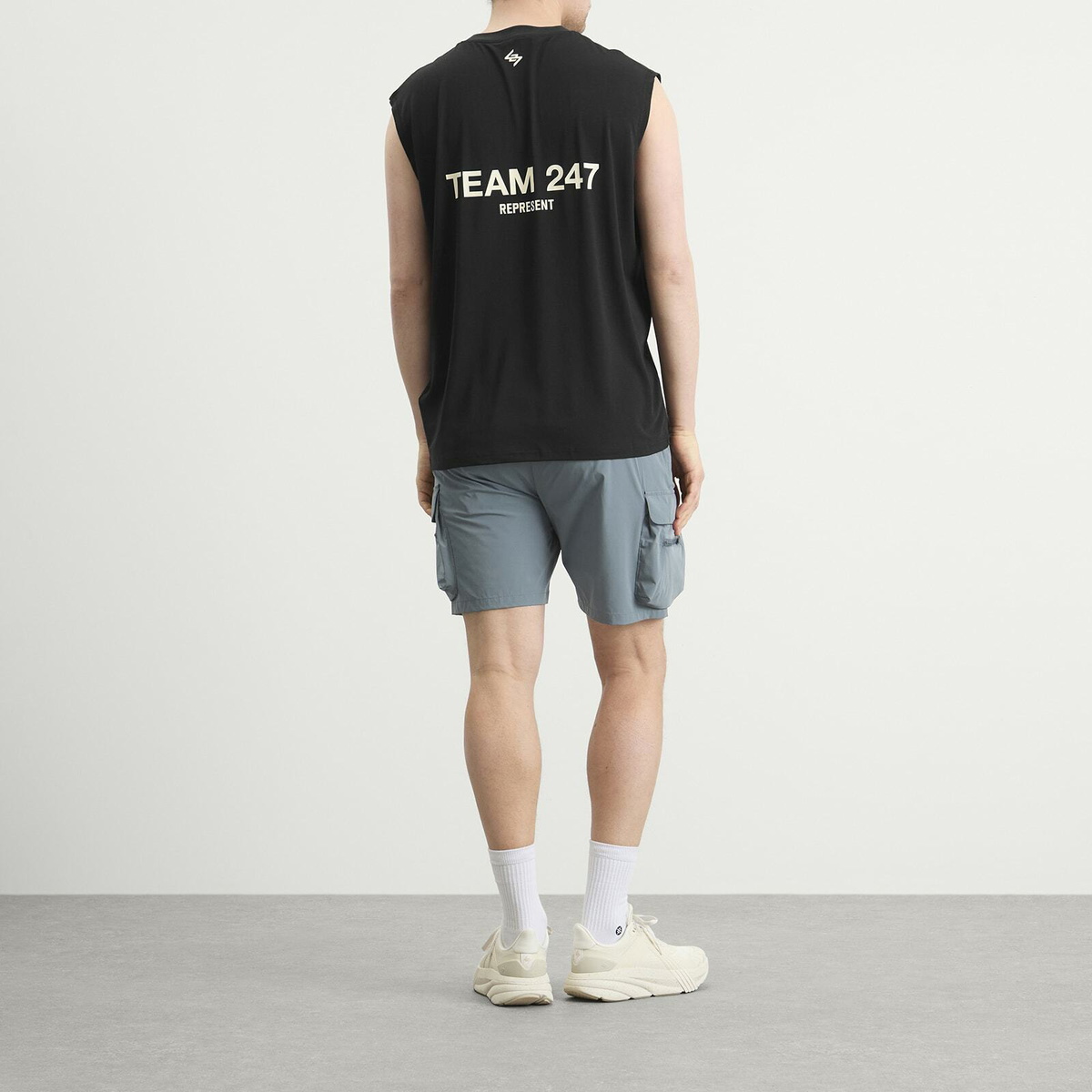 Represent 247 Men's Represent Team 247 Oversized Tank in Jet Black