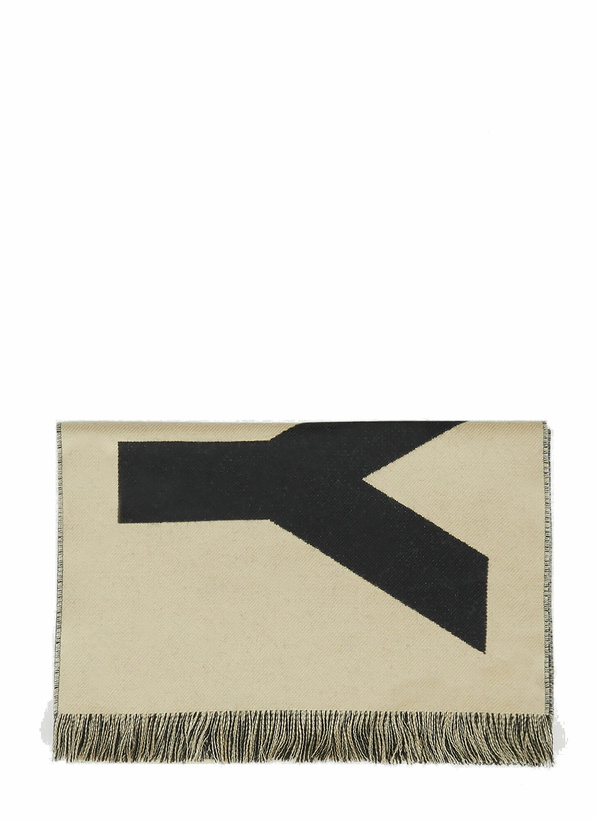 Photo: Reversible Logo Scarf in Beige