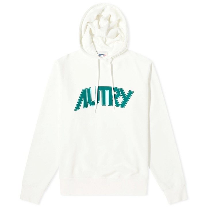 Photo: Autry Men's Chest Logo Popover Hoody in White