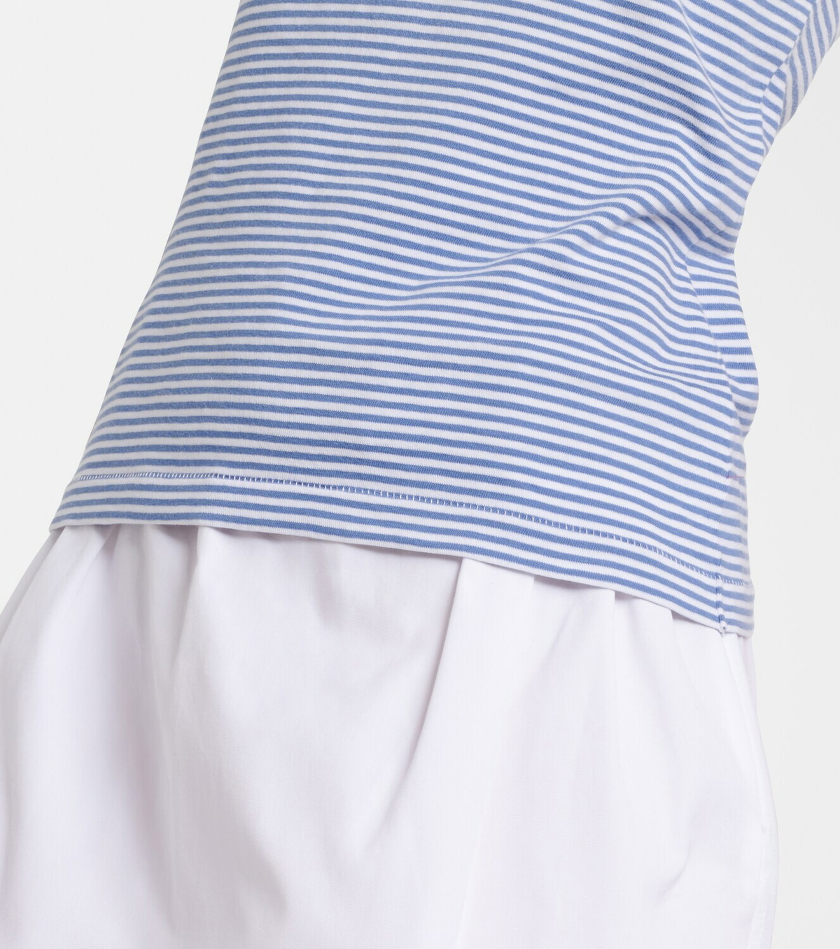 Prada Striped cotton jersey tank top