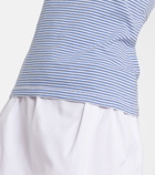 Prada Striped cotton jersey tank top