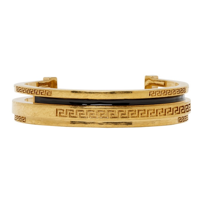 Photo: Versace Gold Greek Cuff Bracelet