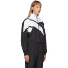 Reebok Classics Black and White Cropped Vector Track Jacket