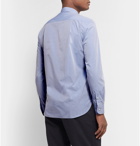 De Bonne Facture - Slim-Fit Cotton-Poplin Shirt - Blue