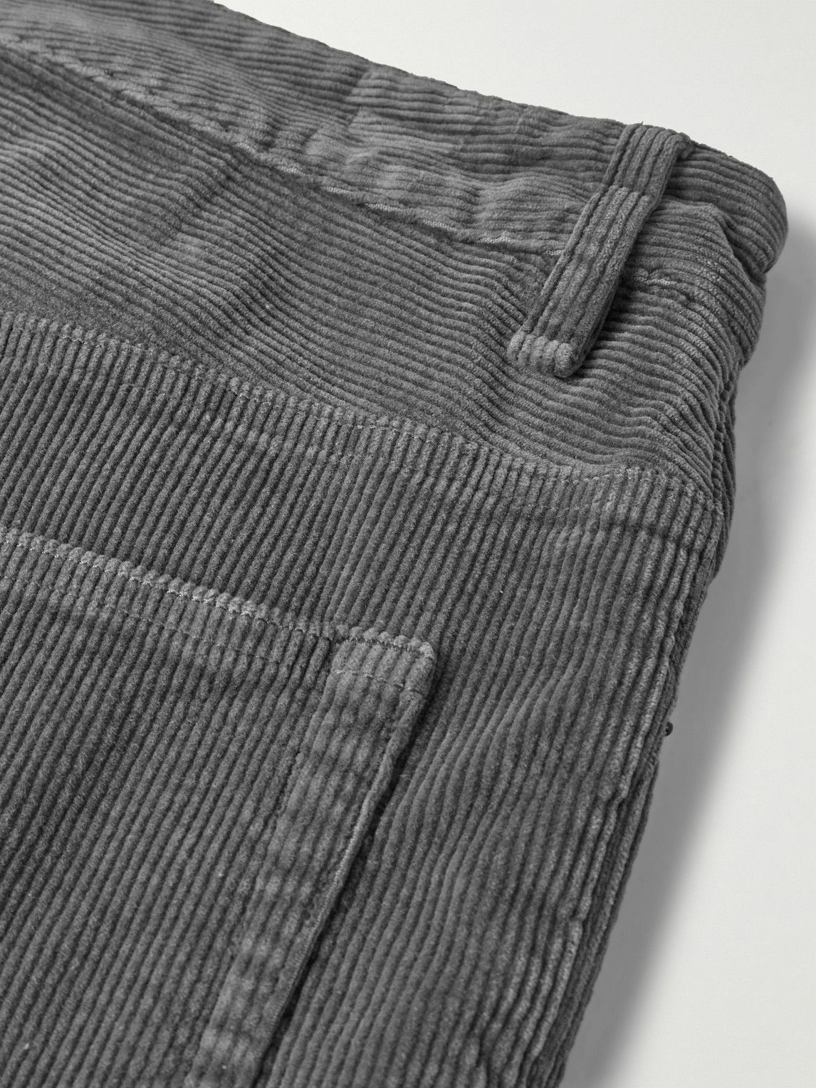 Rag & Bone - Wide-Leg Cotton-Blend Corduroy Trousers - Gray
