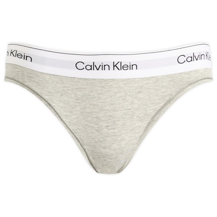 Photo: Calvin Klein Women's Icon Bikini Brief in Grey Heather