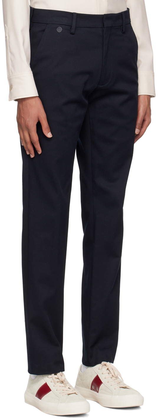 Agnona Navy Slim-Fit Trousers