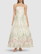 ELIE SAAB - Tulle Embroidered Midi Dress