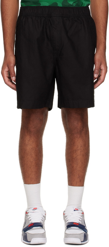 Photo: AAPE by A Bathing Ape Black Drawstring Shorts