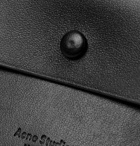 Acne Studios - Logo-Print Leather Trifold Wallet - Black