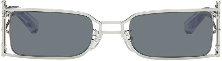 Photo: Feng Chen Wang SSENSE Exclusive Silver Bamboo Sunglasses
