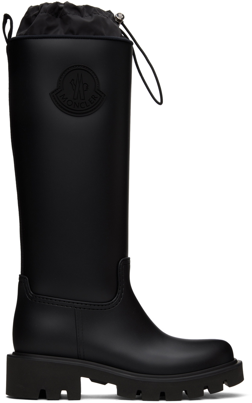 レインブーツ MONCLER 'Kickstream' rain boots (K209B4G00200M4522 22C) ブラック Kickstreamレインブーツ : ブーツ 向けの レディース