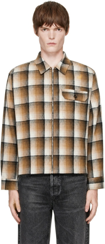 Photo: AGOLDE Beige & Brown Mccoy Shirt