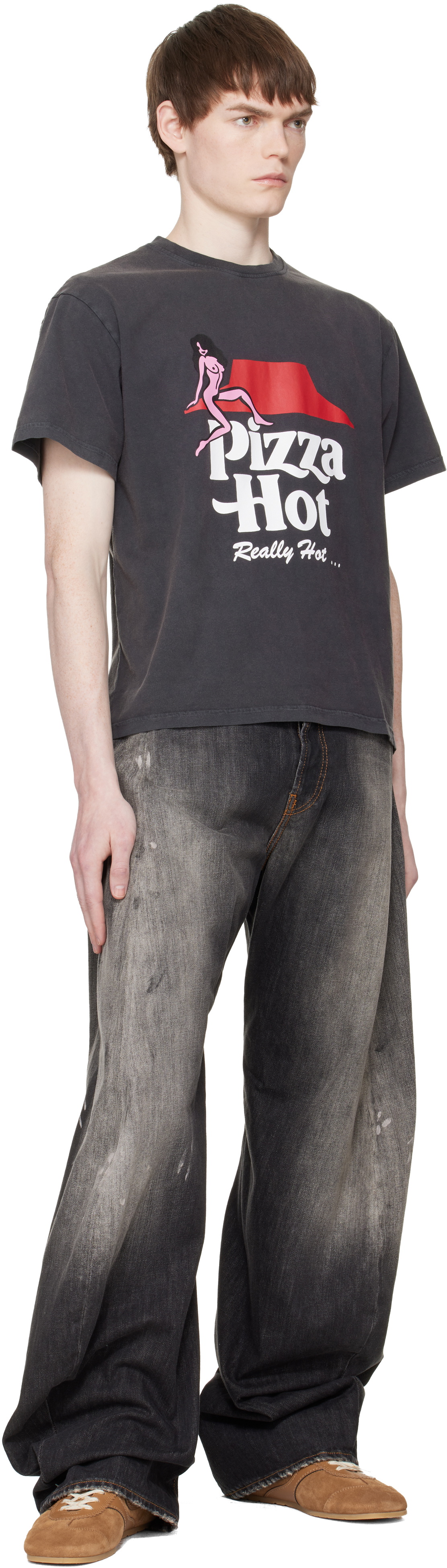 Carne Bollente Black 'Pizza Hot' T-shirt
