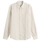 NN07 Men's Deon Stripe Shirt in Mint Stripe