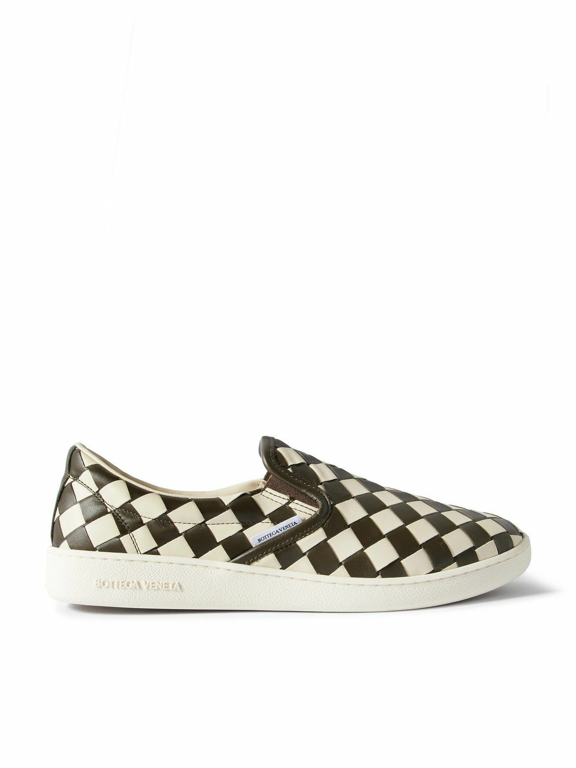 Bottega Veneta - Sawyer Two-Tone Intrecciato Leather Slip-On