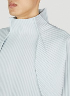 Homme Plissé Issey Miyake - Long Sleeve Top in Light Blue