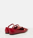 Valentino Garavani Studdy leather ballet flats