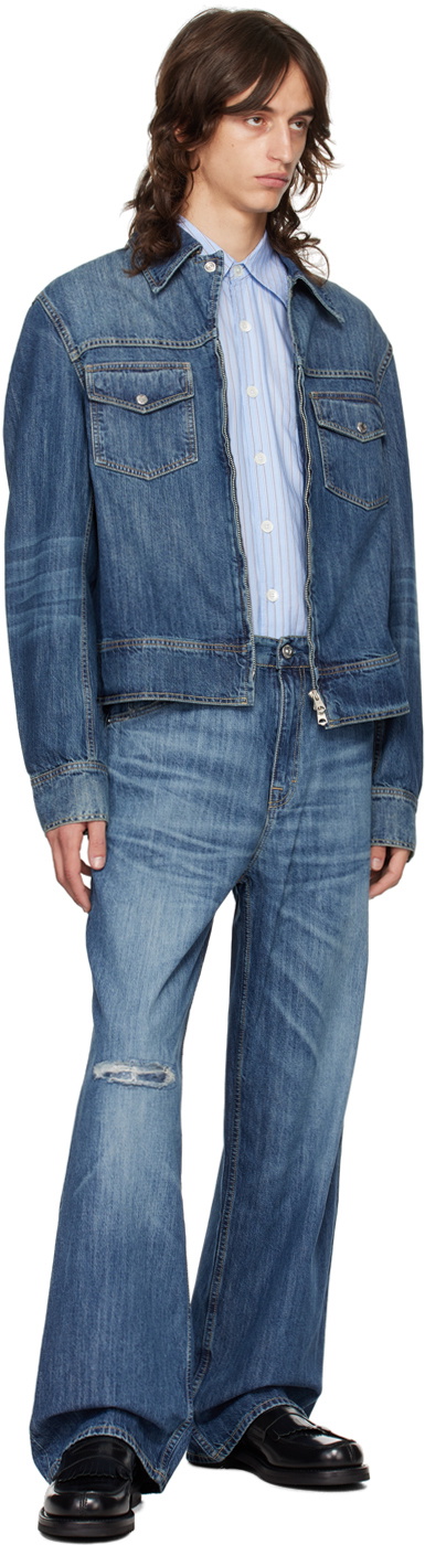 OUR LEGACY Blue Trucker Denim Jacket Our Legacy