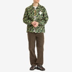 A Bathing Ape Men's Abc Camo Nyc Logo Coach Jacket in Green