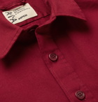 Aspesi - Garment-Dyed Cotton-Twill Overshirt - Red