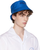 Alexander McQueen Blue Graffiti Bucket Hat