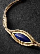 Fernando Jorge - Fluid 18-Karat Gold, Lapis Lazuli and Diamond Bracelet