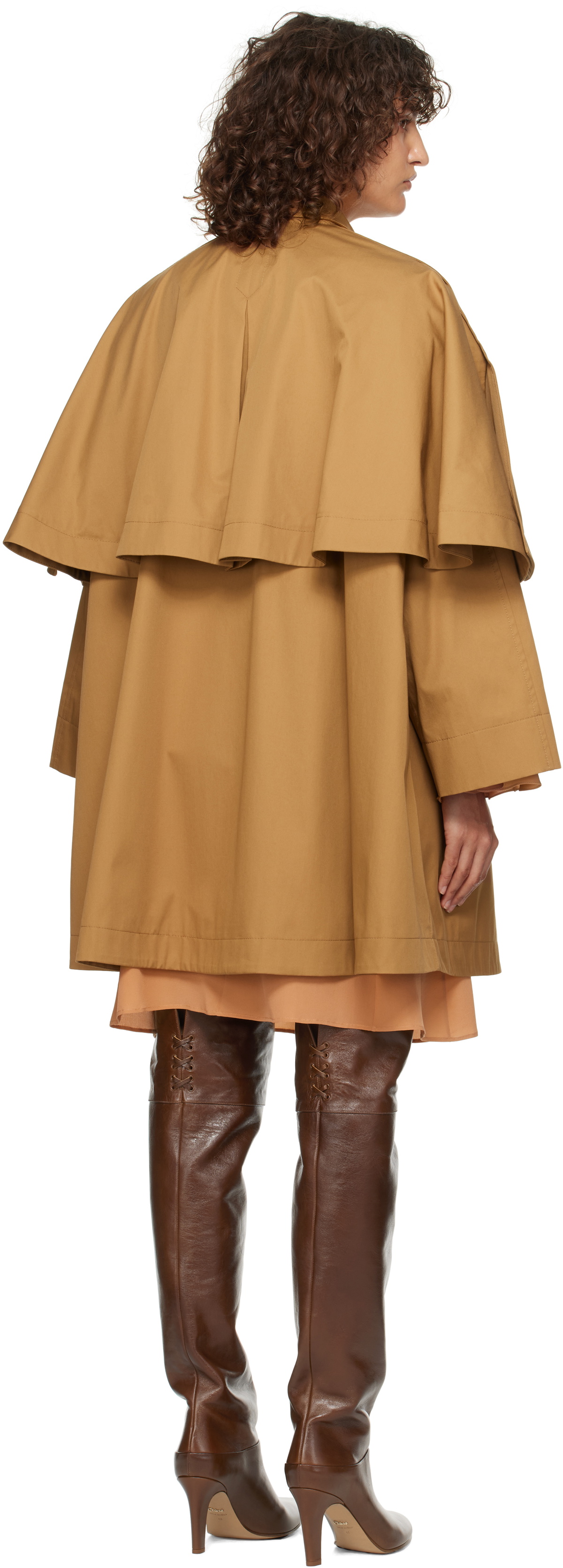 Chloé Tan Capelet Jacket