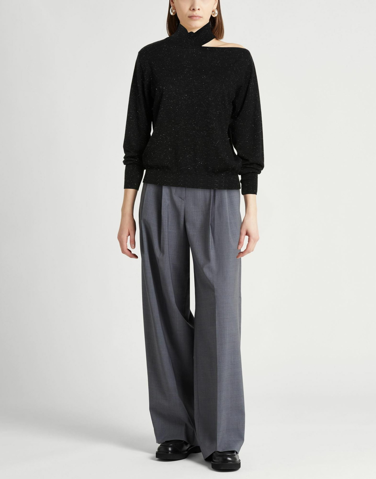 Peserico Womens Turtleneck in Black