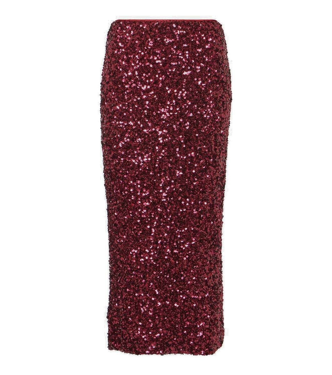 Rotate Birger Christensen Sequined midi skirt ROTATE Birger Christensen