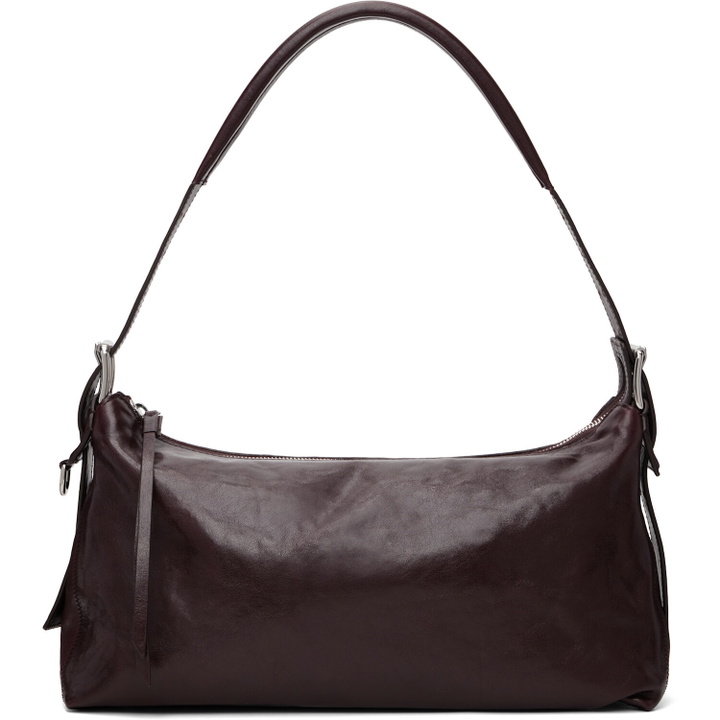 Photo: LEMAIRE Burgundy Belted Baguette Bag