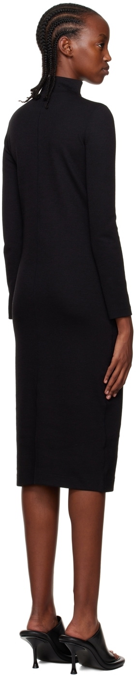 LVIR SSENSE Exclusive Black Turtleneck Midi Dress