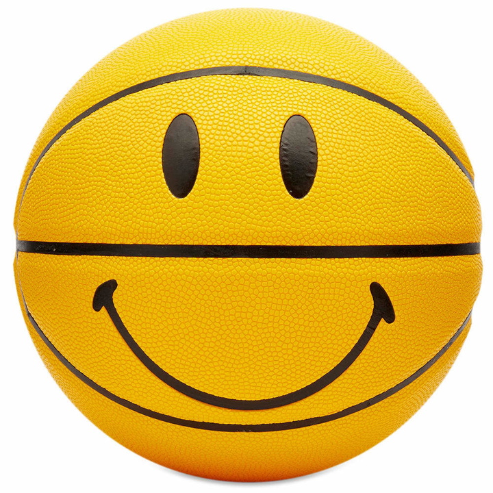 Photo: MARKET Men's Smiley Basketball in Yellow
