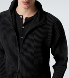Homme Plissé Issey Miyake Basics pleated zip-up cardigan