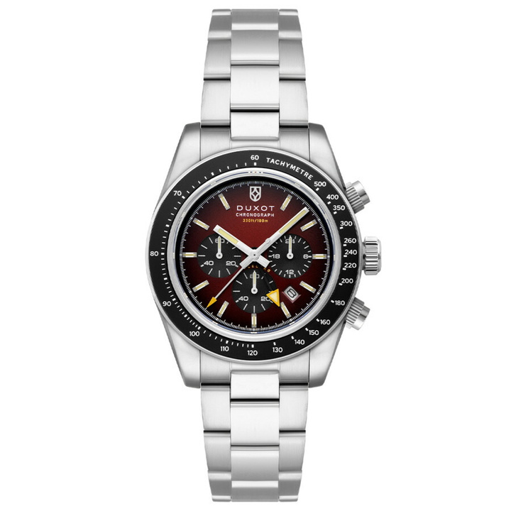 Photo: Duxot Vitesse Chronograph Quartz Red Dial Mens Watch DX-2072-33