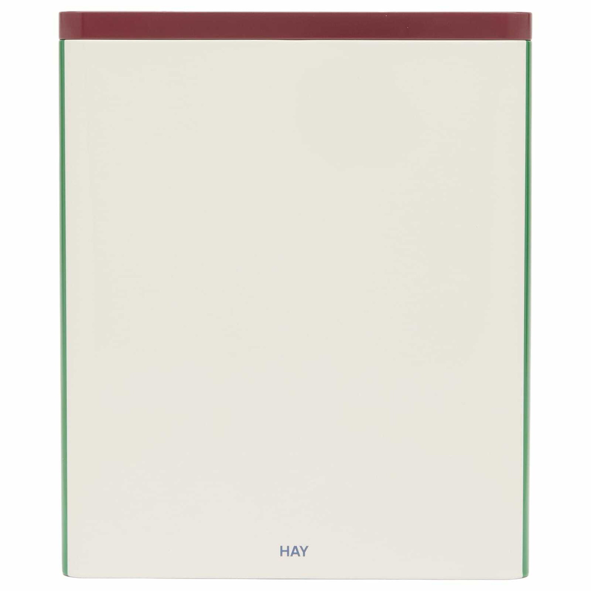 HAY Tin Container - X-Large in Off-White/Burgundy/Green 