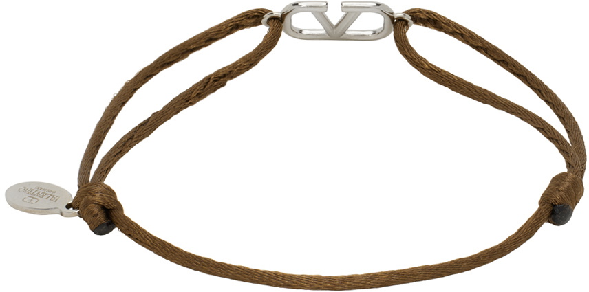 Valentino Garavani Brown VLogo Signature Bracelet